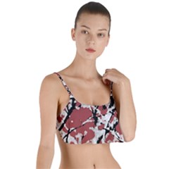 Vibrant Abstract Textured Artwork Print Layered Top Bikini Top  by dflcprintsclothing