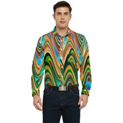 Icecreams2 Men s Long Sleeve Pocket Shirt 