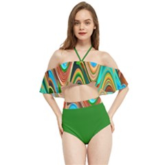 Icecreams2 Halter Flowy Bikini Set 