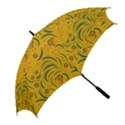 Folk floral pattern. Abstract flowers surface design. Seamless pattern Golf Umbrellas View2