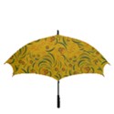 Folk floral pattern. Abstract flowers surface design. Seamless pattern Golf Umbrellas View3