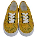 Folk floral pattern. Abstract flowers surface design. Seamless pattern Kids  Classic Low Top Sneakers View1