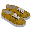 Folk floral pattern. Abstract flowers surface design. Seamless pattern Kids  Classic Low Top Sneakers View3