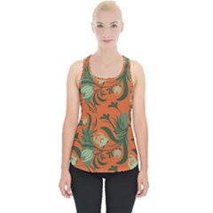 Folk Floral Pattern  Abstract Flowers Surface Design  Seamless Pattern Piece Up Tank Top by Eskimos