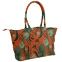 Folk floral pattern. Abstract flowers surface design. Seamless pattern Canvas Shoulder Bag View2