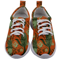 Folk Floral Pattern  Abstract Flowers Surface Design  Seamless Pattern Kids Athletic Shoes by Eskimos