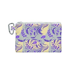 Folk Floral Pattern  Abstract Flowers Surface Design  Seamless Pattern Canvas Cosmetic Bag (small) by Eskimos