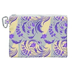 Folk Floral Pattern  Abstract Flowers Surface Design  Seamless Pattern Canvas Cosmetic Bag (xl) by Eskimos