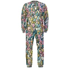 Multicolored Watercolor Stones Onepiece Jumpsuit (men)  by SychEva