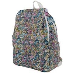 Multicolored Watercolor Stones Top Flap Backpack by SychEva