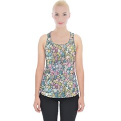 Multicolored Watercolor Stones Piece Up Tank Top by SychEva