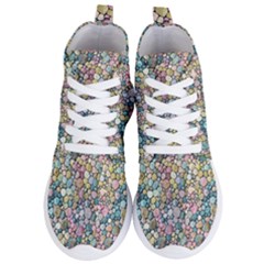 Multicolored Watercolor Stones Women s Lightweight High Top Sneakers by SychEva