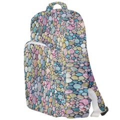 Multicolored Watercolor Stones Double Compartment Backpack by SychEva