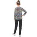 Multicolored Watercolor Stones Kids  Long Mesh Tee View2