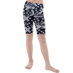 Royalcrowns Kids  Mid Length Swim Shorts by PollyParadise