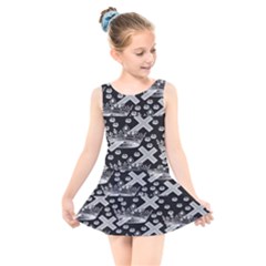 Royalcrowns Kids  Skater Dress Swimsuit by PollyParadise