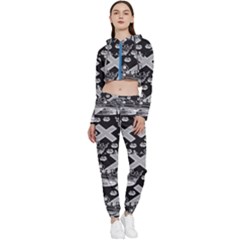 Royalcrowns Cropped Zip Up Lounge Set