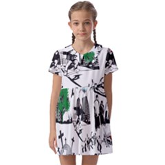 Skaterunderground Kids  Asymmetric Collar Dress