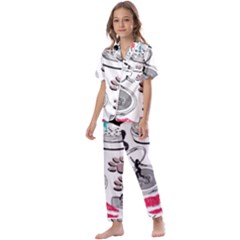 Love2 Kids  Satin Short Sleeve Pajamas Set