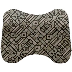 Tribal Geometric Grunge Print Head Support Cushion by dflcprintsclothing