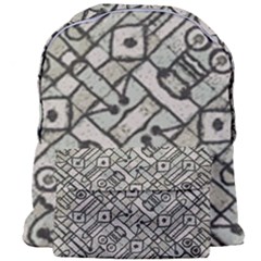 Tribal Geometric Grunge Print Giant Full Print Backpack