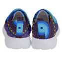 Blue Violet Midnight Sun Mandala Boho Hipppie Kids  Velcro No Lace Shoes View4