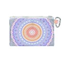 Pretty Pastel Boho Hippie Mandala Canvas Cosmetic Bag (Medium) View2