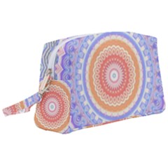 Pretty Pastel Boho Hippie Mandala Wristlet Pouch Bag (large) by CrypticFragmentsDesign