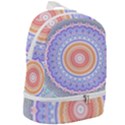 Pretty Pastel Boho Hippie Mandala Zip Bottom Backpack View2