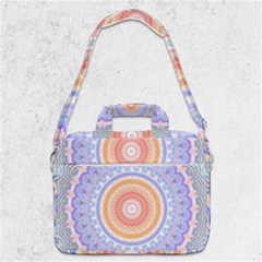 Pretty Pastel Boho Hippie Mandala Macbook Pro Shoulder Laptop Bag  by CrypticFragmentsDesign