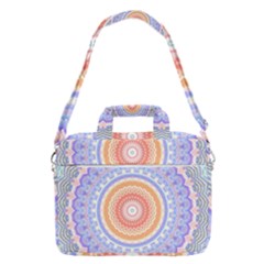 Pretty Pastel Boho Hippie Mandala Macbook Pro Shoulder Laptop Bag (large) by CrypticFragmentsDesign