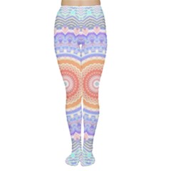 Pretty Pastel Boho Hippie Mandala Tights by CrypticFragmentsDesign