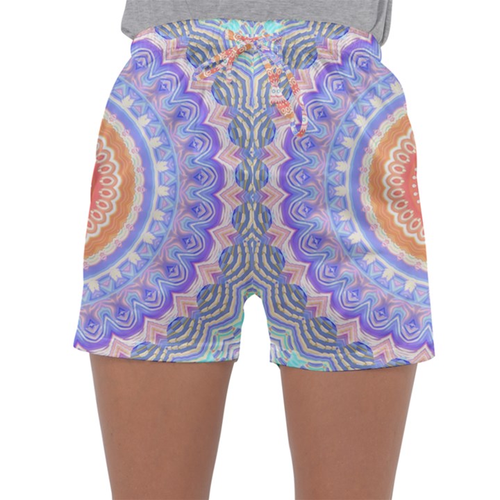 Pretty Pastel Boho Hippie Mandala Sleepwear Shorts