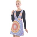 Pretty Pastel Boho Hippie Mandala Plunge Pinafore Velour Dress View1