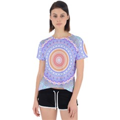 Pretty Pastel Boho Hippie Mandala Open Back Sport Tee