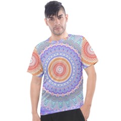 Pretty Pastel Boho Hippie Mandala Men s Sport Top by CrypticFragmentsDesign