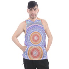 Pretty Pastel Boho Hippie Mandala Men s Sleeveless Hoodie by CrypticFragmentsDesign