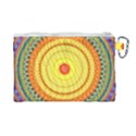 Neon Calliope Kaleidoscope Mandala Canvas Cosmetic Bag (Large) View2