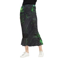 Alien2 Maxi Fishtail Chiffon Skirt