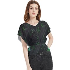 Alien2 Butterfly Chiffon Blouse