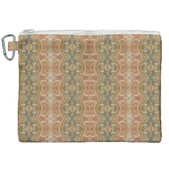 Vintage Ornate Geometric Pattern Canvas Cosmetic Bag (xxl) by dflcprintsclothing