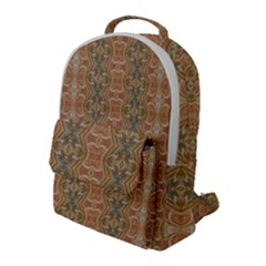 Vintage Ornate Geometric Pattern Flap Pocket Backpack (large)