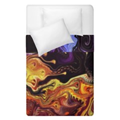 Nebula Starry Night Skies Abstract Art Duvet Cover Double Side (single Size) by CrypticFragmentsDesign