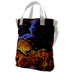 Nebula Starry Night Skies Abstract Art Canvas Messenger Bag by CrypticFragmentsDesign