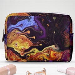 Nebula Starry Night Skies Abstract Art Make Up Pouch (medium) by CrypticFragmentsDesign