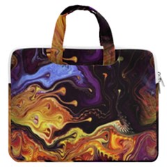 Nebula Starry Night Skies Abstract Art Macbook Pro Double Pocket Laptop Bag (large)