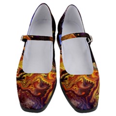 Nebula Starry Night Skies Abstract Art Women s Mary Jane Shoes by CrypticFragmentsDesign