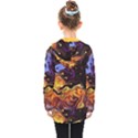 Nebula Starry Night Skies Abstract Art Kids  Double Breasted Button Coat View2