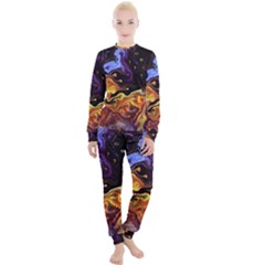 Nebula Starry Night Skies Abstract Art Women s Lounge Set by CrypticFragmentsDesign