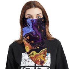 Nebula Starry Night Skies Abstract Art Face Covering Bandana (triangle) by CrypticFragmentsDesign